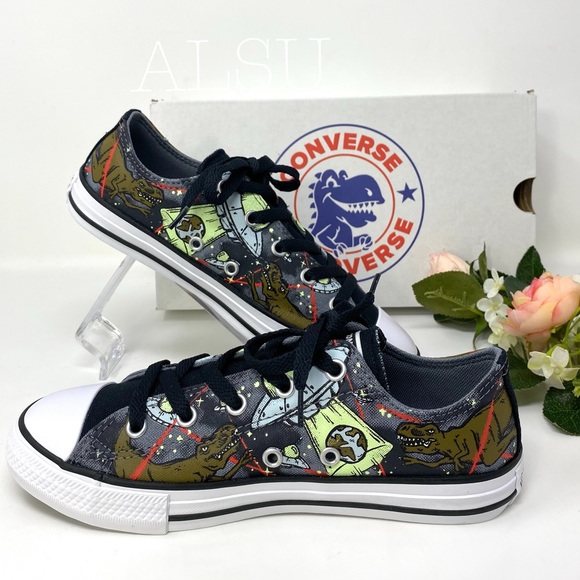 Converse DINO Chuck Taylor OX Canvas Print Kid’s - Picture 2 of 8